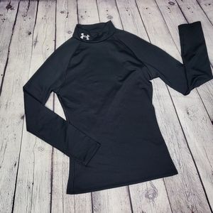 Under Armour Youth Black Coldgear Longsleeve Shirt Medium